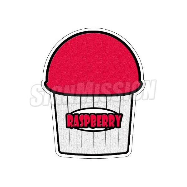 Signmission RASPBERRY FLAVOR Italian Ice Decal shaved ice sign cart trailer sticker, D-DC-8-Raspberry Flavor D-DC-8-Raspberry Flavor - main